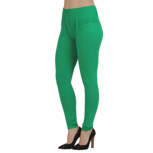 Women Green Churidar Leggings