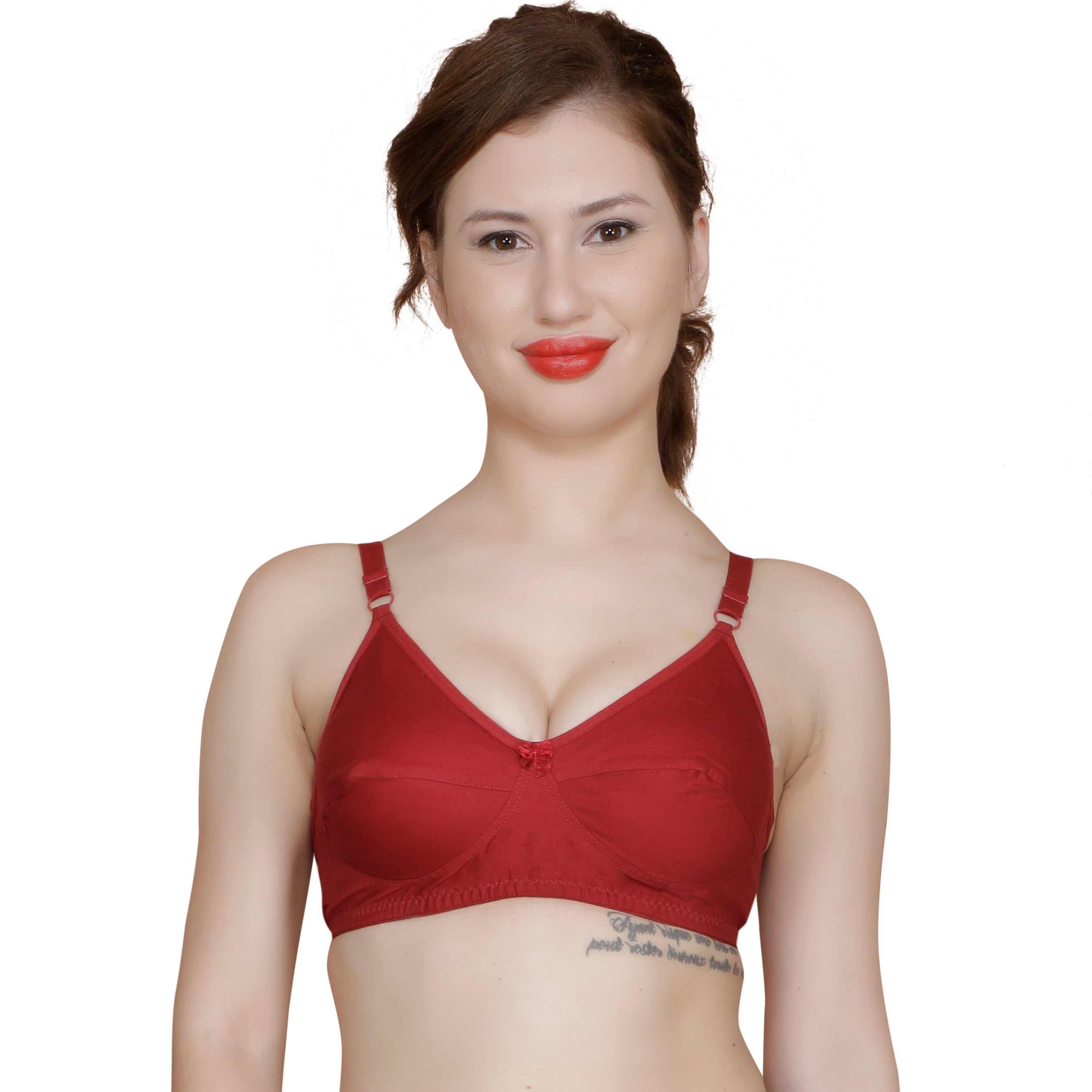 T.T. Women Cotton Lycra Bra PACK OF 6 assorted colors