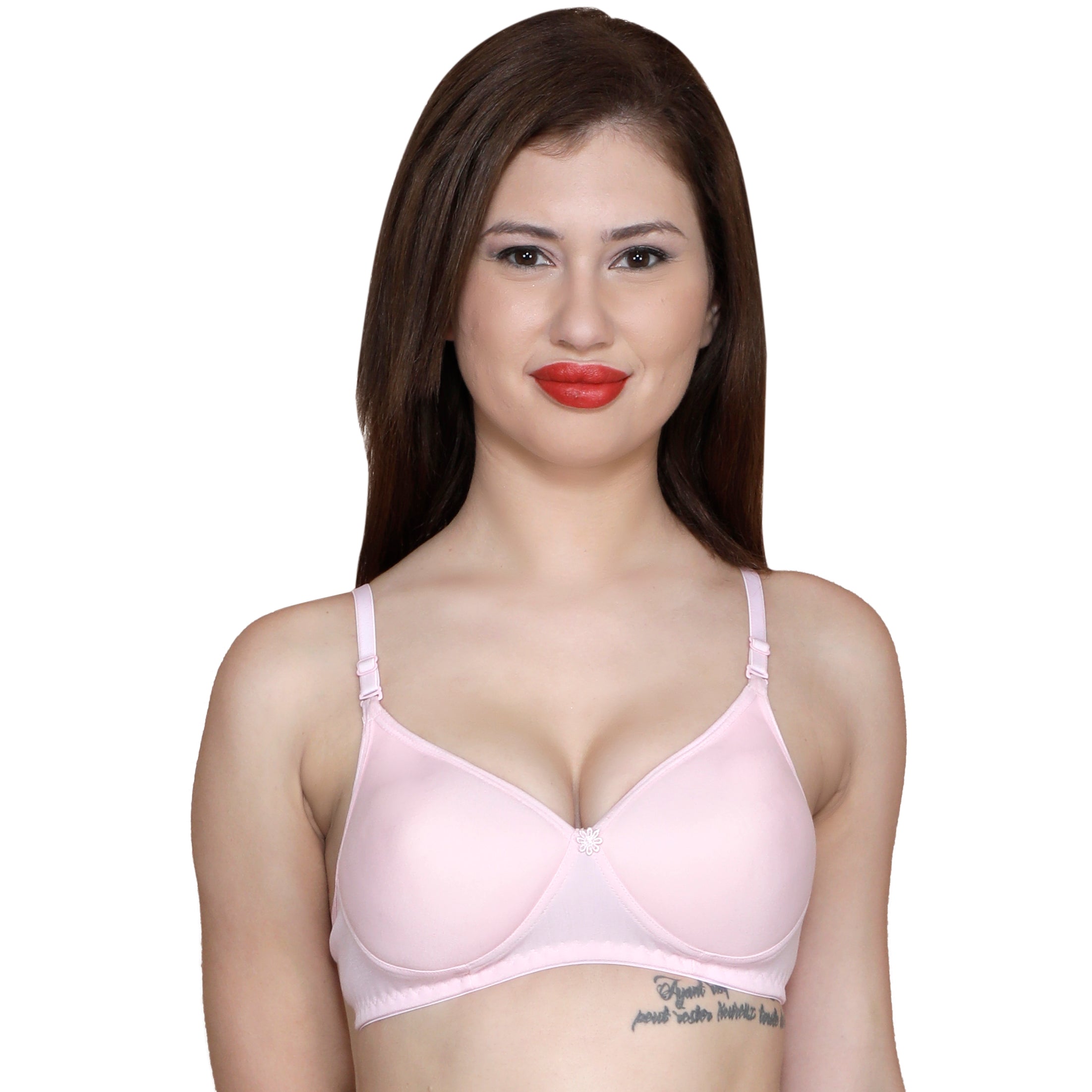 T.T. Women Molded Cup Bra PACK OF 6 assorted colors