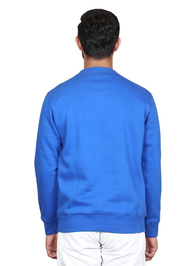 Full Sleeve Printed Sweatshirt Blue