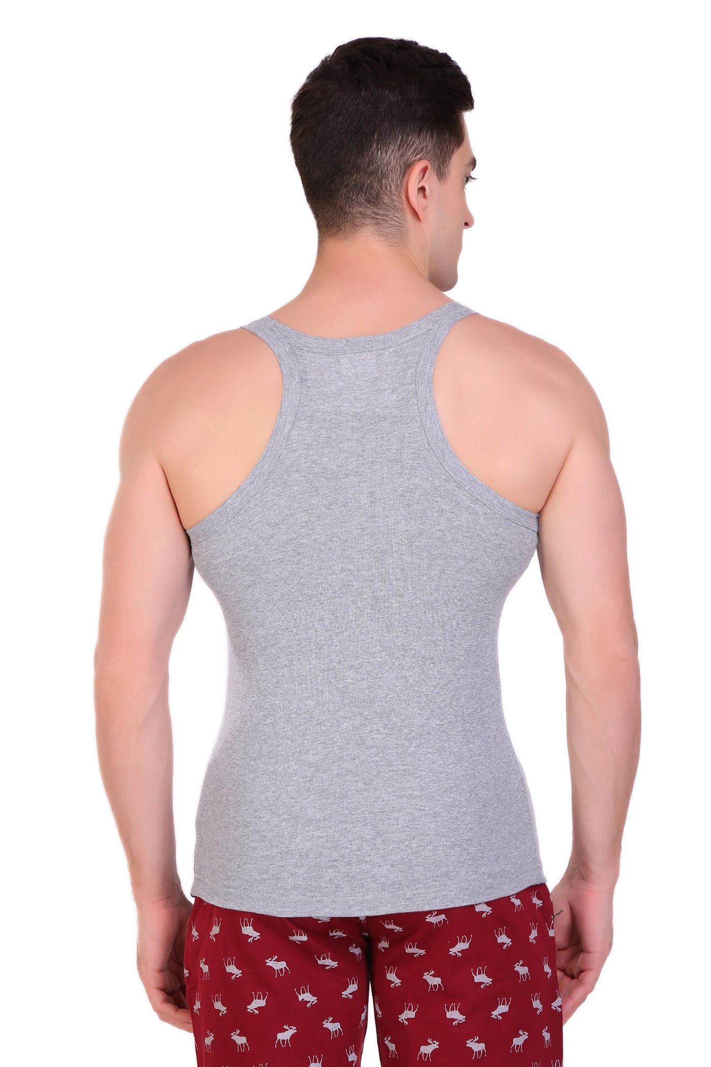 T.T. Men Designer  Gym Vest Pack Of 5 Assorted Colors