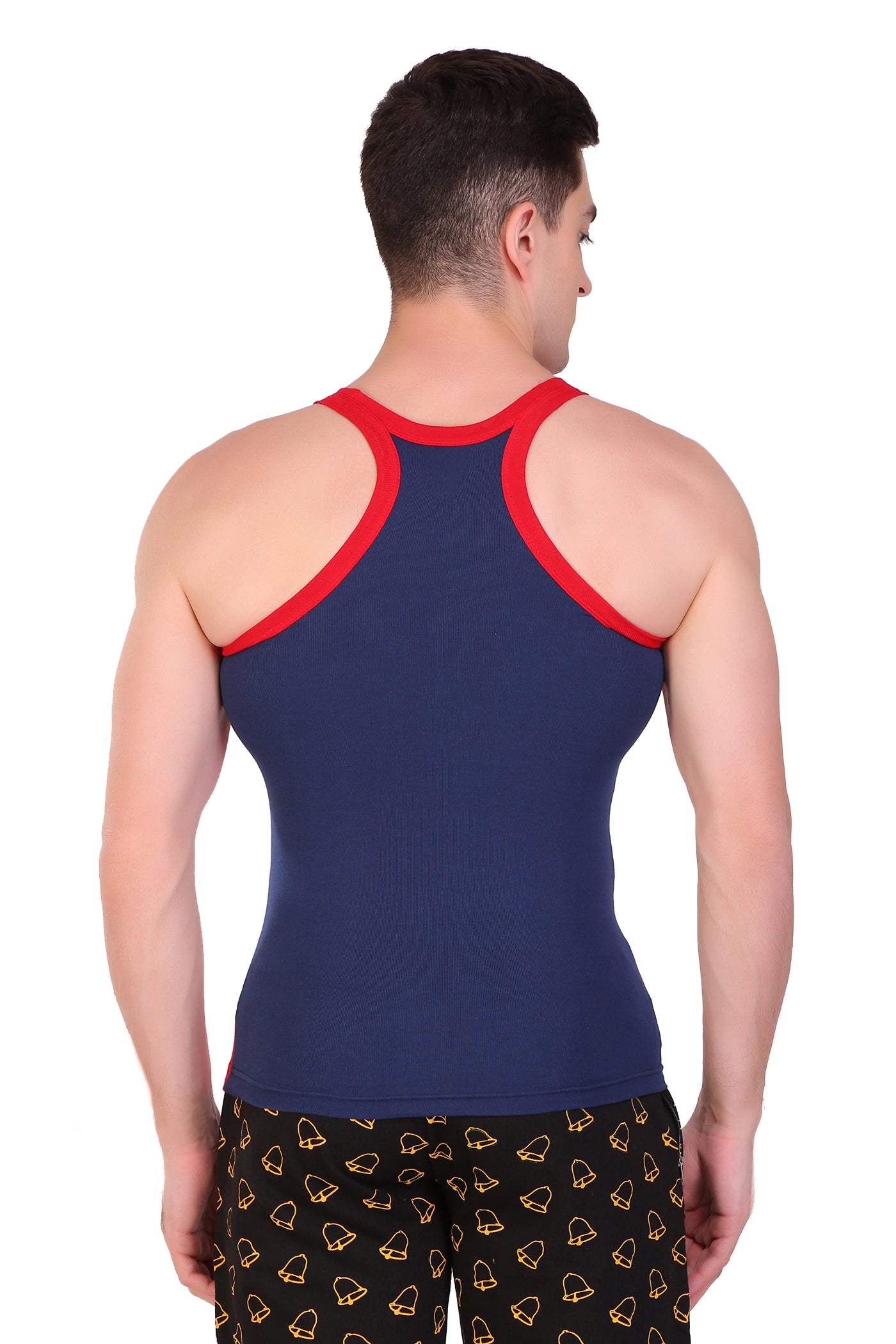 T.T. Men Designer  Gym Vest Pack Of 5 Assorted Colors