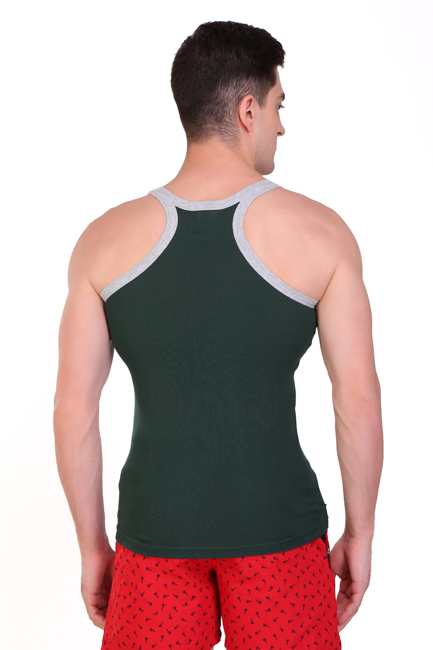 T.T. Men Designer  Gym Vest Pack Of 5 Assorted Colors