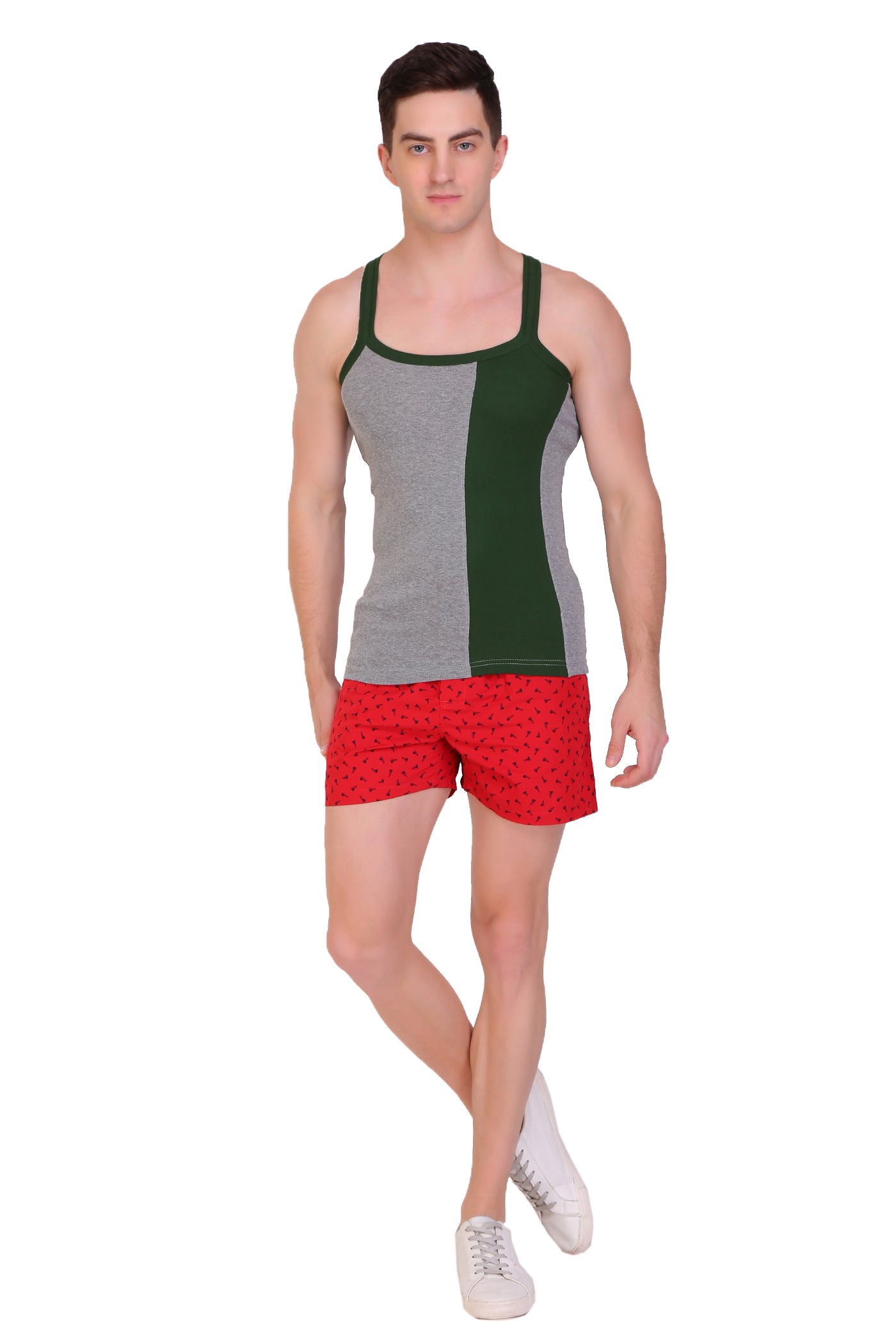 T.T. Men Designer  Gym Vest Pack Of 5 Assorted Colors