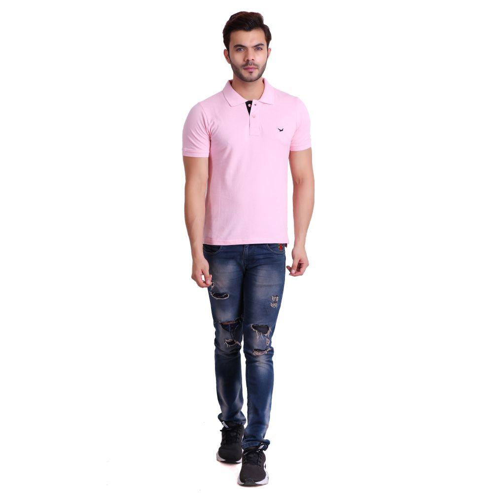 HiFlyers Men T-Shirts Polo Pink Pack Of 3