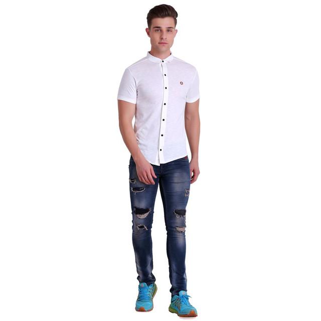 Men Light White T-Shirt